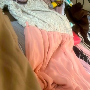 pink and white dress size 2XL/2XG